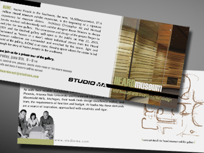 Studio Ma invitation design